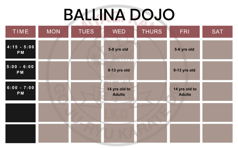 BALLINA Dojo